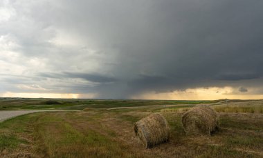 Prairie Yaz Fırtınaları Saskatchewan Kanada Kaygı verici