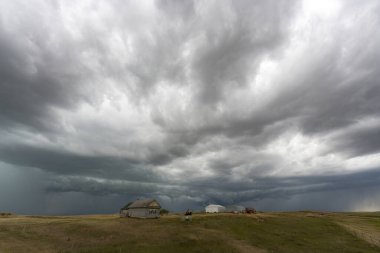 Prairie Yaz Fırtınaları Saskatchewan Kanada Kaygı verici