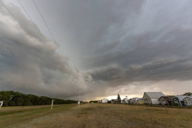 Prairie Yaz Fırtınaları Saskatchewan Kanada Kaygı verici