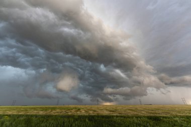 Prairie Yaz Fırtınaları Saskatchewan Kanada Kaygı verici