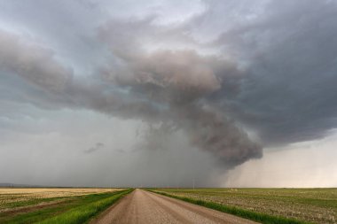 Prairie Yaz Fırtınaları Saskatchewan Kanada Kaygı verici