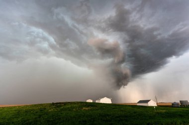 Prairie Yaz Fırtınaları Saskatchewan Kanada Kaygı verici