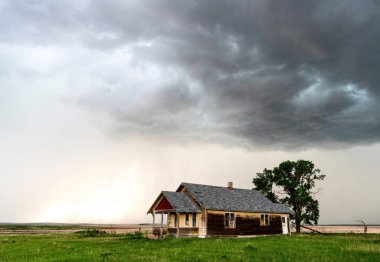 Prairie Yaz Fırtınaları Saskatchewan Kanada Kaygı verici