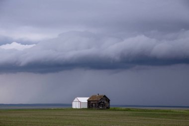 Prairie Yaz Fırtınaları Saskatchewan Kanada Kaygı verici