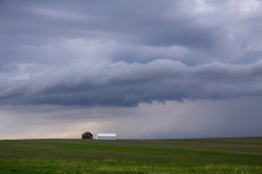 Prairie Yaz Fırtınaları Saskatchewan Kanada Kaygı verici