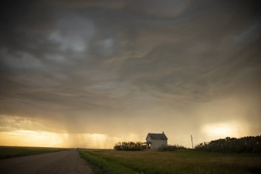 Prairie Yaz Fırtınaları Saskatchewan Kanada Kaygı verici