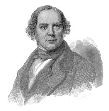 Görsel sanatçının solundaki portre büstü Jan Willem Pieneman.