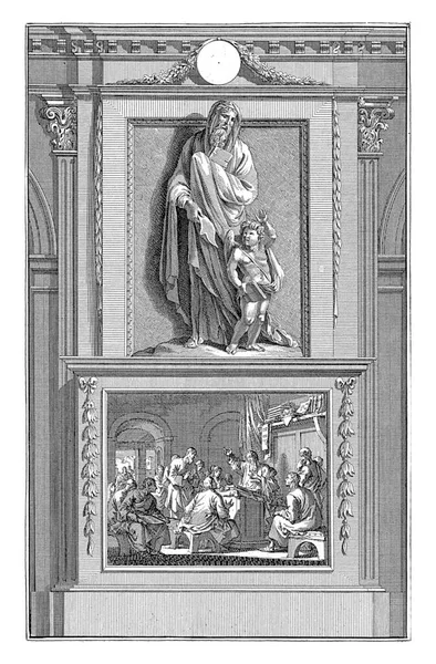 Pantenus Aleksandrii Ojciec Kościoła Jan Luyken Janie Goeree 1698 Ojciec — Zdjęcie stockowe