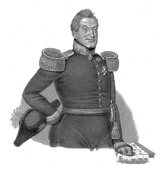 Portrait Général Joseph Jacobus Baron Van Geen Franciscus Bernardus Waanders — Photo