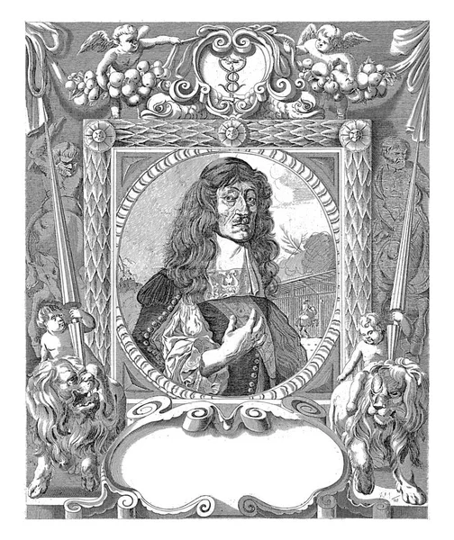 Portret Emanuela Frobena Konia Elektora Friedricha Wilhelma Von Brandenburga Stajnie — Zdjęcie stockowe