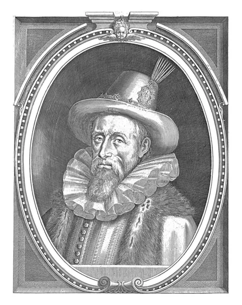 ヨハン ウィレム ファン クレーフ クリーヴス公 ユリッチとベルクの肖像とラヴェンスブルク伯とラヴェンシュタインの領主で 帽子を頭にかぶって — ストック写真