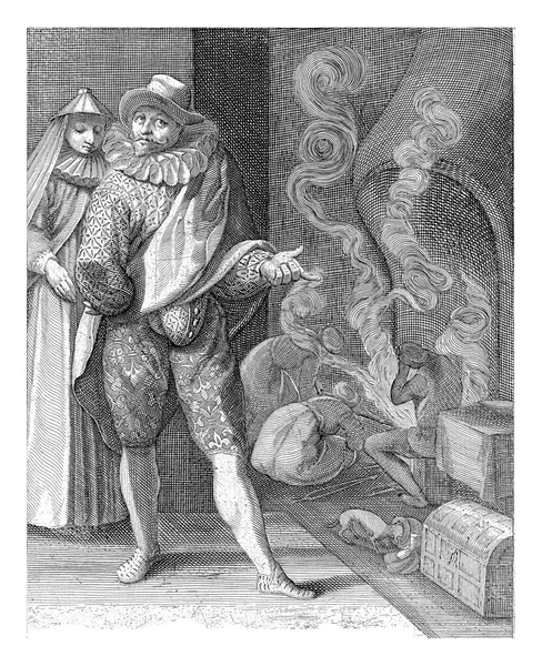 Braeu Karel Mander 1608 1666 आदम औरत कमर — स्टॉक फ़ोटो, इमेज