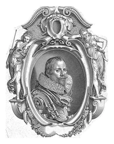 Porträtt Hendrik Arentsen Vapoer Simon Van Passe 1622 Porträtt Konstnären — Stockfoto