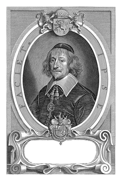 Portrét Johana Knuyta Paulus Pontius Podle Anselma Van Hulla 1697 — Stock fotografie