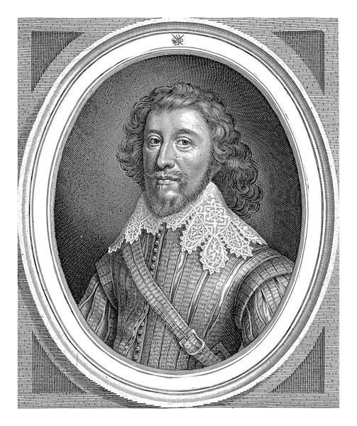 Portrét Anglického Námořního Důstojníka Williama Fieldinga Hraběte Denbigh — Stock fotografie