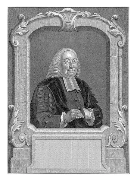 Portrét Gijsberta Matthiase Elsnera Jákoba Houbrakena Podle Jana Augustiniho 1765 — Stock fotografie