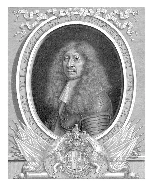 Portrait Bernard Foix Valette Duke Epernon — стокове фото