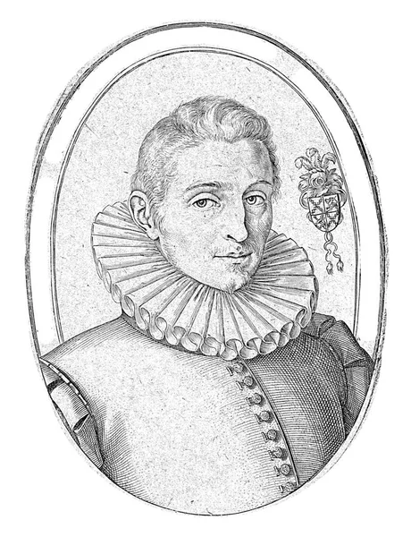Portret Van Een Jarige Man Hendrick Goltzius 1585 Halflang Portret — Stockfoto