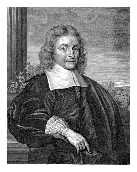 Porträtt Petrus Bortius Hendrik Bary 1657 1707 — Stockfoto
