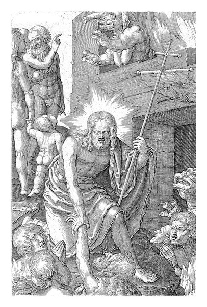 Ентомбмент Харменш Мюллер Після Лукаса Ван Лейдена 1613 1622 Років — стокове фото