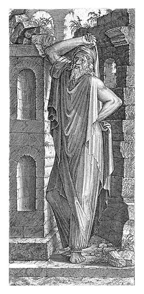 Απόστολος Φίλιππος Στέκεται Μια Θέση Ένα Χέρι Στο Πλευρό Του — Φωτογραφία Αρχείου