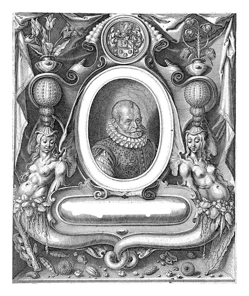 Портрет Клузіуса Віці Років Якоб Ґейн 1601 Бюст Клузіуса Аррас — стокове фото