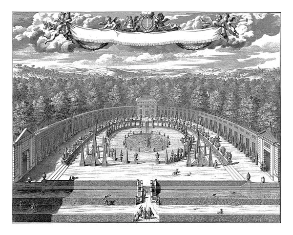 Мбаппе Парке Фагватт Якобс Ван Ден Авеле 1721 1774 Вид — стоковое фото