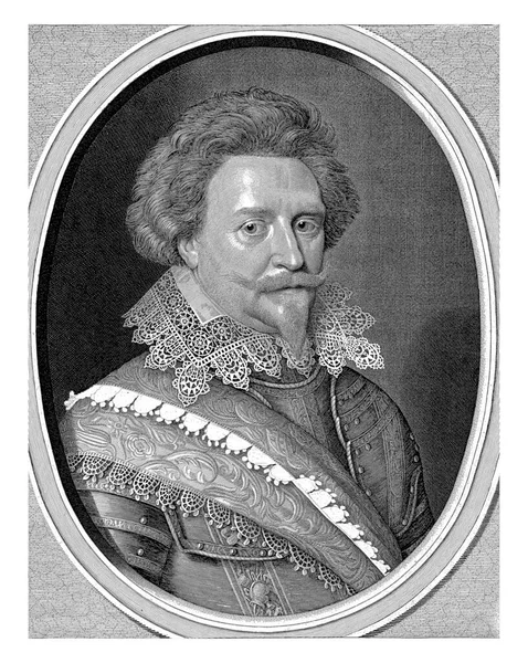 Portrét Frederika Hendrika Prince Oranžového Willema Jacobsze Delff Podle Michiela — Stock fotografie