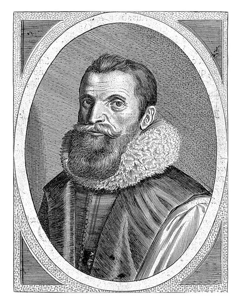 Thomas Erpenius Passe Workshop 1625 Portrait Thomas Erpenius Professor Leiden — 스톡 사진