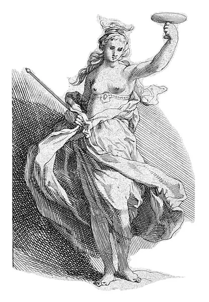 Vrouw Met Kelk Scepter Frederick Bloemaert Naar Abraham Bloemaert 1635 — Stockfoto