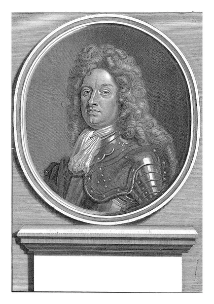 Portrait Godard Baron Van Reede Ginckel Earl Athlone Bernard Picart — Stock Photo, Image
