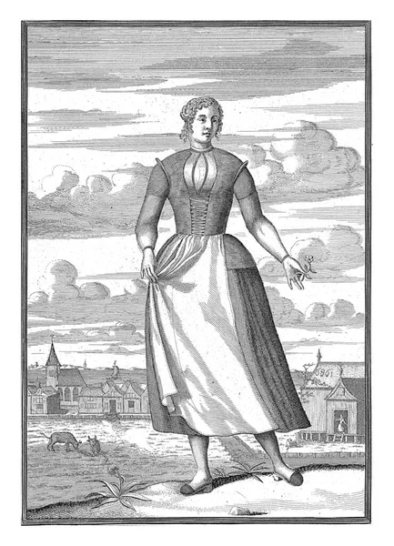 Fiskarkvinna Från Marken Pieter Van Den Berge 1669 Eller Före — Stockfoto