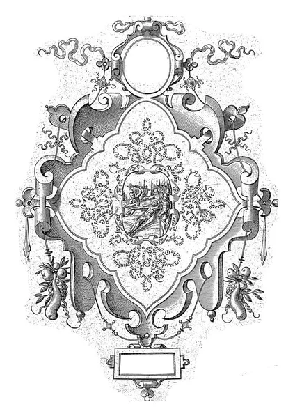 Höja Korset Hieronymus Wierix 1608 Korset Med Kristus Ligger Marken — Stockfoto