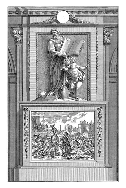 Ириней Ван Лайон Отец Церкви Луйкен После Яна Гери 1698 — стоковое фото