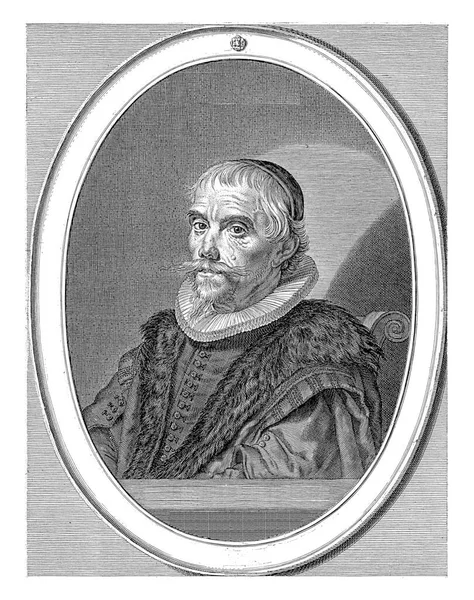 Retrato Teólogo Amsterdam Jacobus Laurentius — Fotografia de Stock