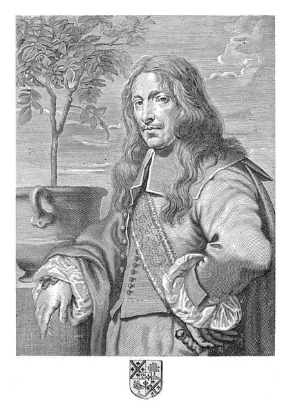 Ritratto Jan Philip Van Thielen Richard Collin Dopo Erasmus Quellinus — Foto Stock