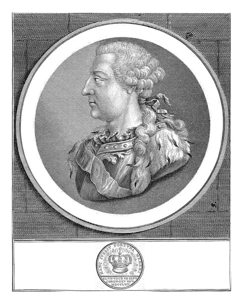 Retrato Medalhão Estanislau Augusto Poniatovski Rei Polônia Busto Retrato Perfil — Fotografia de Stock