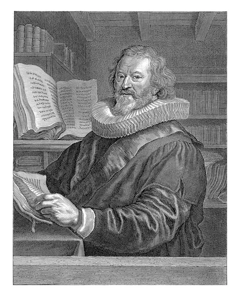 Portrét Spisovatele Teologa Gerarduse Joannese Vossia — Stock fotografie