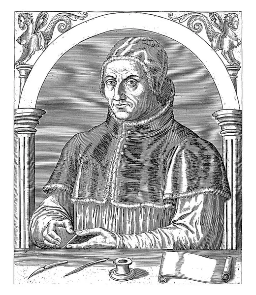 Ritratto Papa Adriano Robert Boissard 1597 1599 — Foto Stock