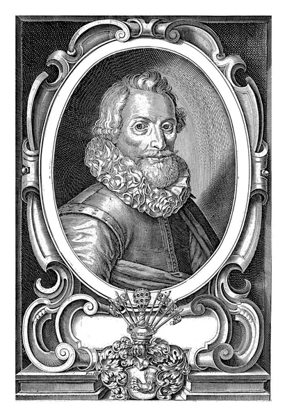 Portret Geografika Philippus Cluverius Bartłomieja Willemsza Dolendo 1620 Lub Później — Zdjęcie stockowe