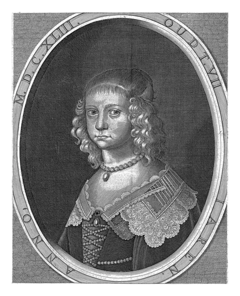 Portrét Henriette Cathariny Princezny Oranžové Věku Let Anonymní 1643 Portrét — Stock fotografie