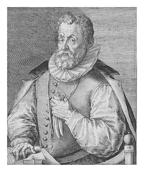 卡洛雷斯 范德帕斯 Crispijn Van Passe 1595年卡洛雷斯 范德帕斯 Carolus Van Utenhoven — 图库照片