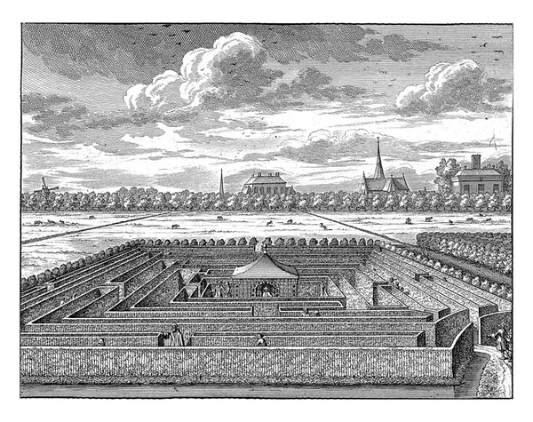 Gunterstein Breukelen Joseph Mulder 1680 1696 Labyrinth Deki Gunterstein Kalesi — Stok fotoğraf