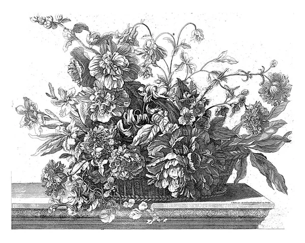 Cesta Flores Anônimo Depois Jean Baptiste Monnoyer 1688 1727 Uma — Fotografia de Stock