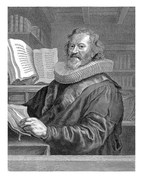 Portret Pisarza Teologa Gerardusa Joannesa Vossiusa — Zdjęcie stockowe