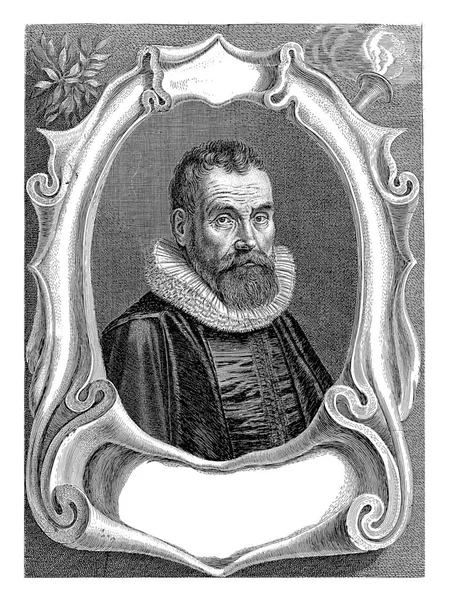 Retrato Del Profesor Johannes Isacius Pontanus Edad Años — Foto de Stock