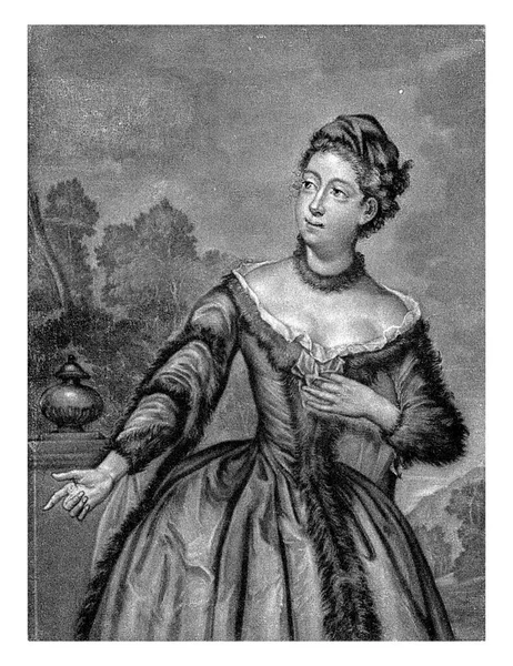 Porträtt Stående Kvinna Andreas Van Der Myn 1724 1800 — Stockfoto