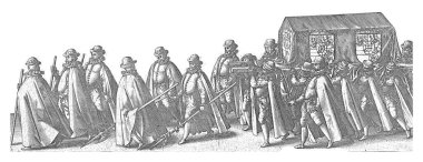 Çarşaf 9, William of Orange, Delft 3 Ağustos 1584 cenaze alayında..