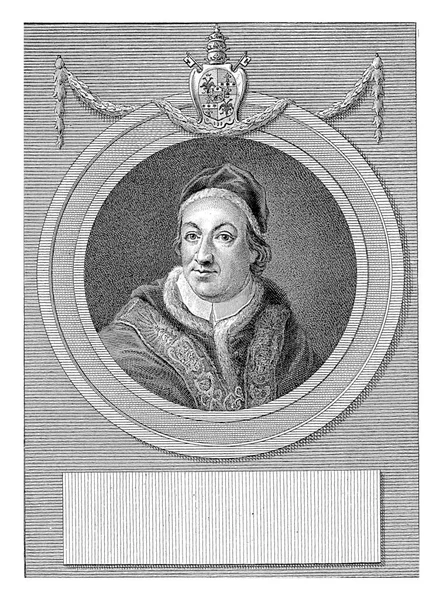 Papa Pius Portresi Reinier Vinkeles 1775 1777 — Stok fotoğraf
