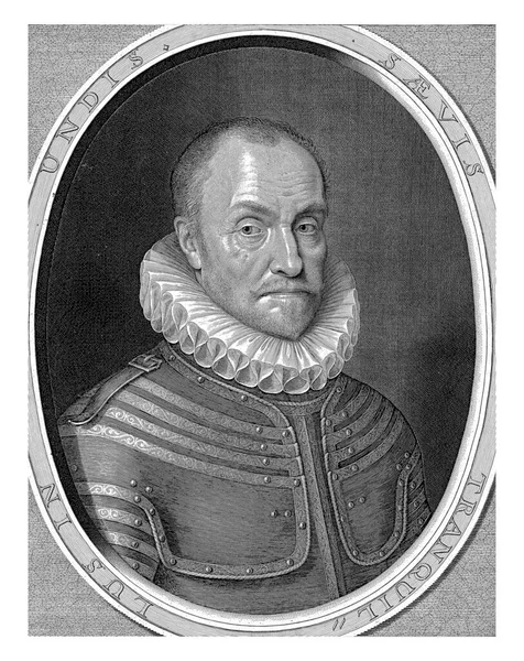 Portrét Viléma Prince Oranžového Willema Jacobsze Delff Podle Cornelise Visschera — Stock fotografie